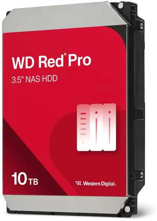 HDD - Western Digital Raudona Pro 10TB 3.5" SATA Kietasis Diskas NAS Sistemoms - Juoda