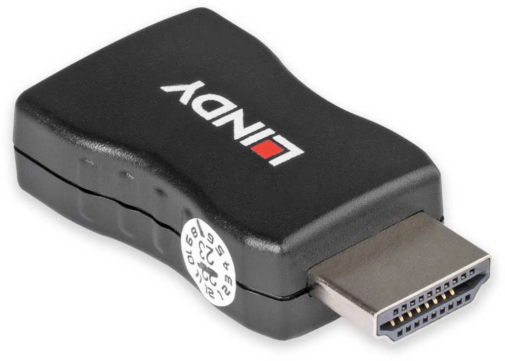 HDMI Emuliatorius - LINDY HDMI 4K30 EDID Emuliatorius, 3840x2160, 10.2Gbps, Garso CEC, Juodas