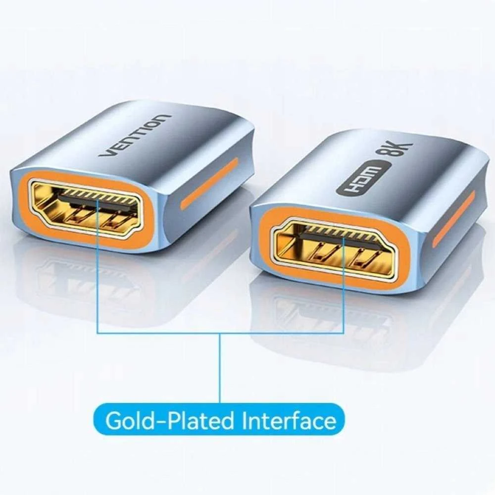 Vention HDMI-HDMI adapteris su aukso spalvos jungtimis