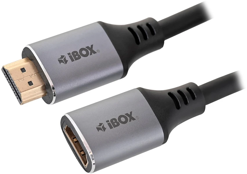 IBox ITVFMHD012 HDMI į HDMI 4K prailginimo kabelis su auksiniu kištuku 2 m