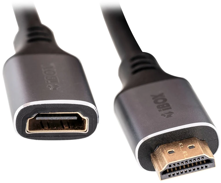 IBox ITVFMHD012 HDMI į HDMI 4K prailginimo kabelis su auksiniu kištuku 2 m