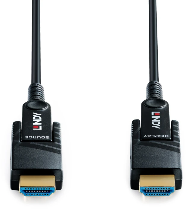 HDMI Kabelis - Lindy 38549 80 M Skaidulinis Hibridinis „Micro-HDMI“ 8K60 Kabelis Juodas