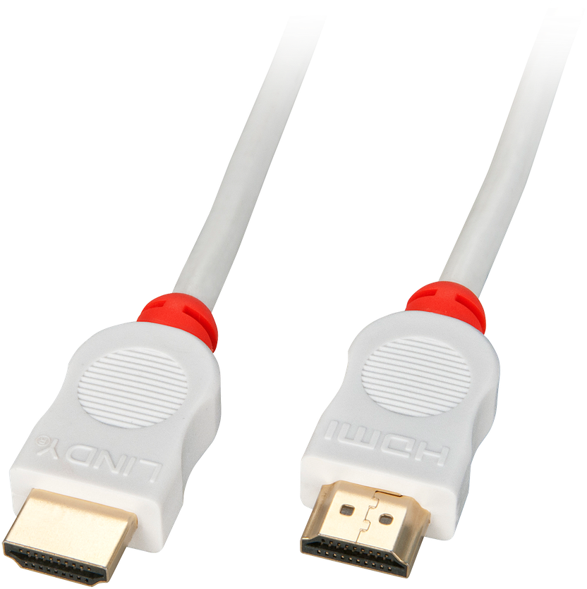 HDMI kabelis - LINDY High Speed 2m 1080p auksu padengtas baltas