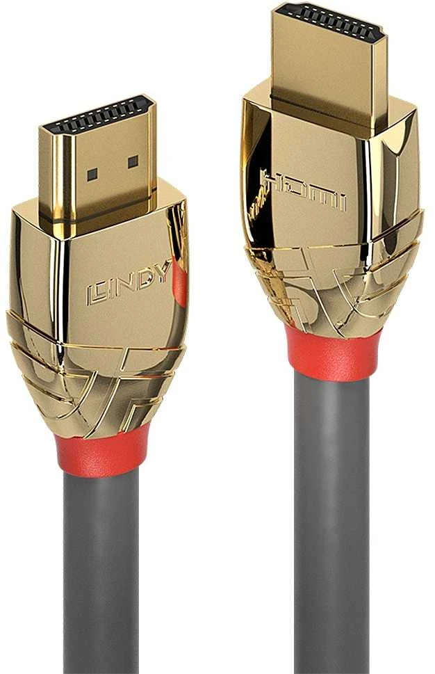 Lindy HDMI 2.0 didelės spartos M/M 5m pilka/auksinis
