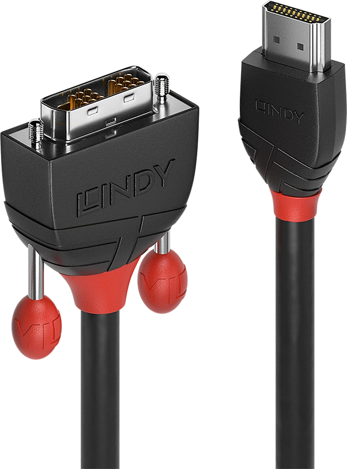 Lindy HDMI - DVI-D 2m Juodas