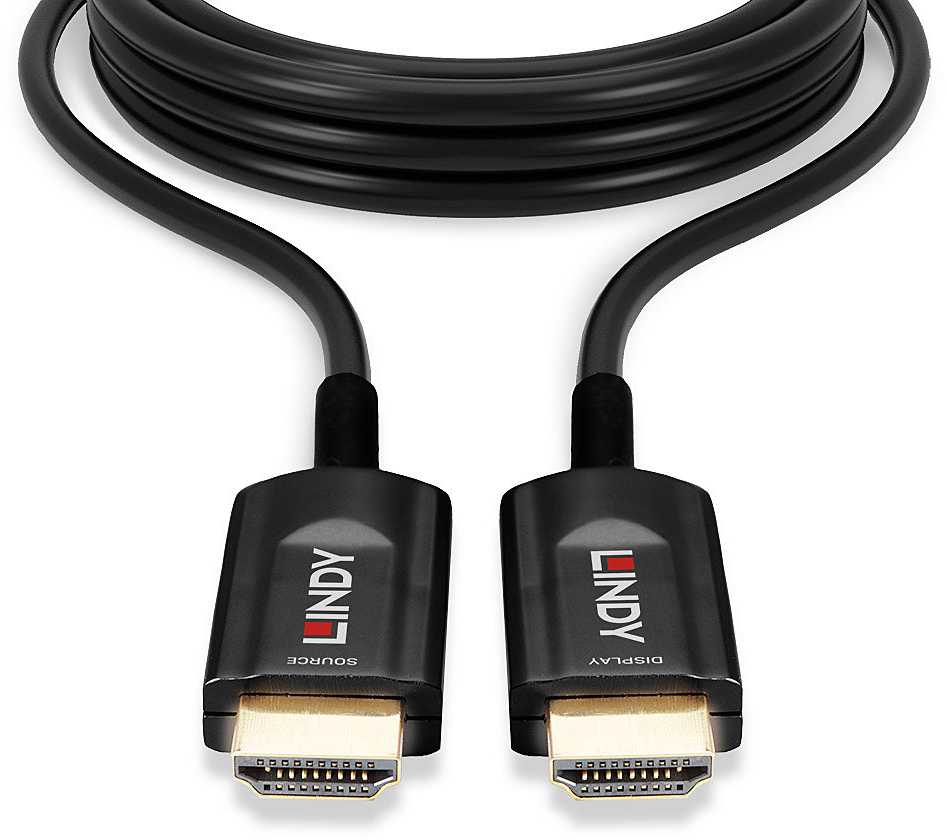 HDMI Laidas - LINDY Šviesolaidinis HDMI 8K60 Laidas, M/M, AOC, 48Gbps, 10 m, jJodas