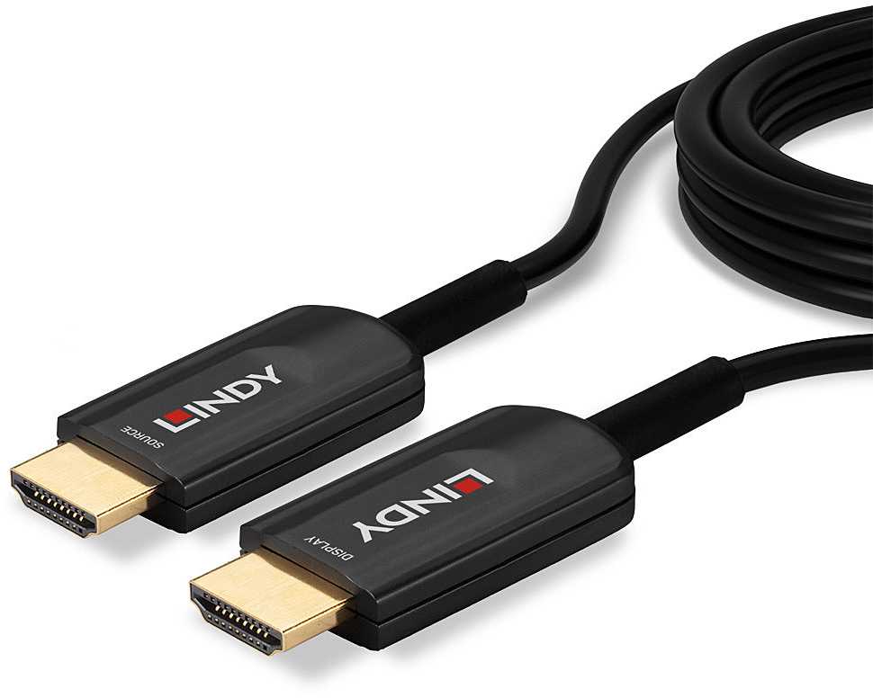 HDMI Laidas - LINDY Šviesolaidinis HDMI 8K60 Laidas, M/M, AOC, 48Gbps, 10 m, jJodas