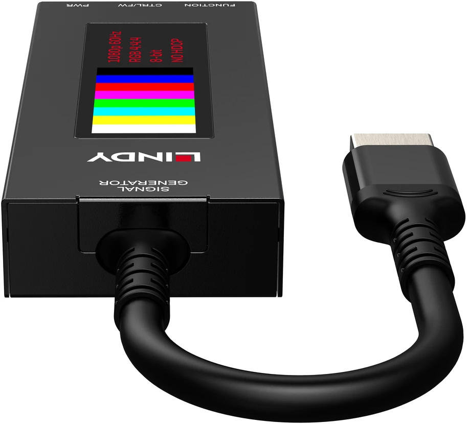 HDMI Signal Generator - Lindy HDMI 8K30 Signalo Generatoriaus, 7680x4320@30Hz, 40Gbps