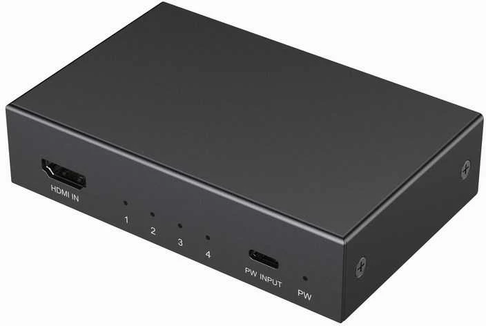 Gembird HDMI skirstytuvas su maitinimo jungtimi