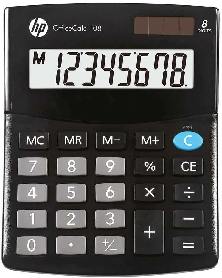 HP OfficeCalc 108 skaičiuotuvas su 8 skaitmenų ekranu
