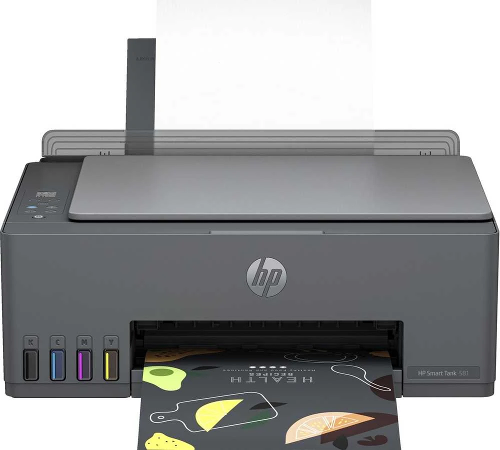 Daugiafunkcis Spausdintuvas - HP Smart Tank 581 Belaidis, Didelio Pajėgumo Rašalo Bakas