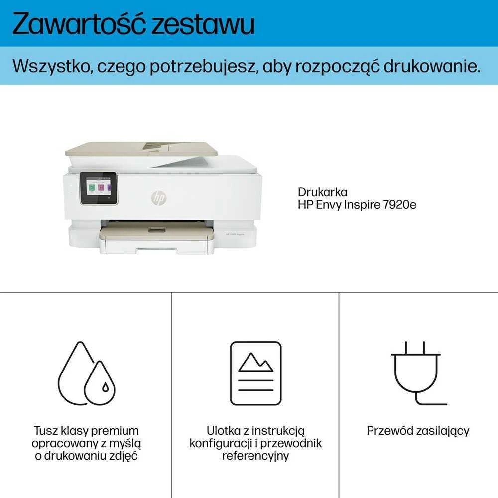 Hewlett Packard (HP) Spausdintuvas Instant HP Envy Inspire 7920e Kolor Duplex WiFi momentinis rašalas HP+