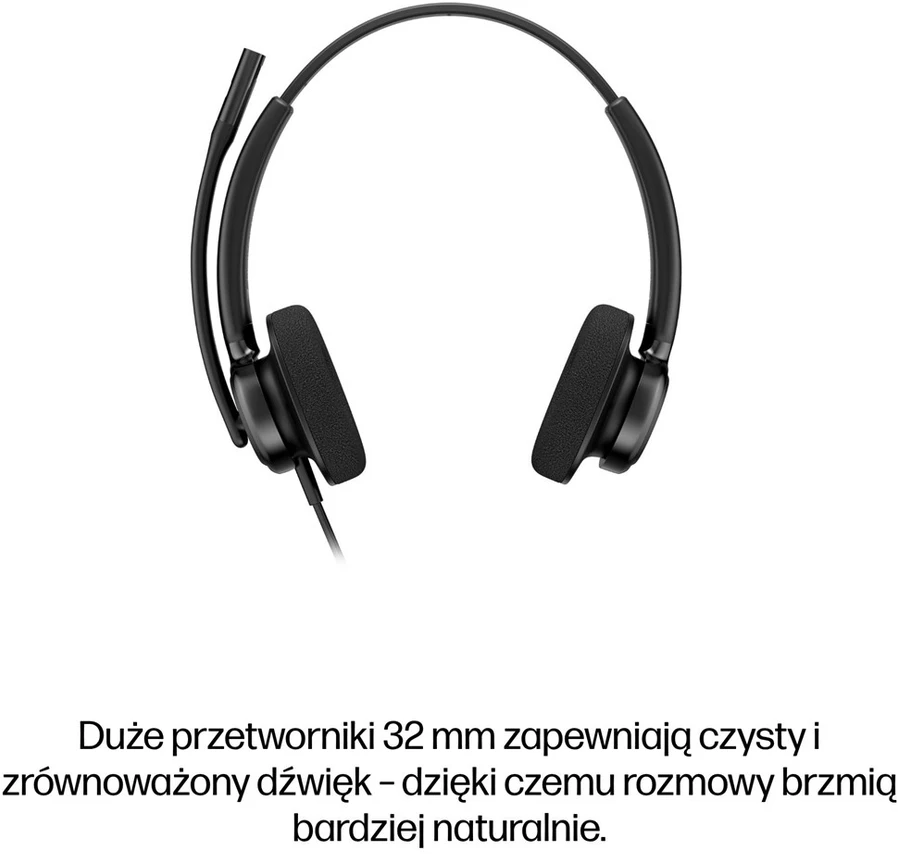 HP POLY MISSION 425 STEREO USB - LAIDINĖS Ausinės CLASSIC