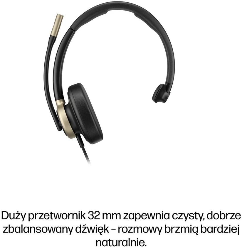 Hewlett Packard (HP) HP Poly Mission 815 Vienpusės USB Ausinės su laidu