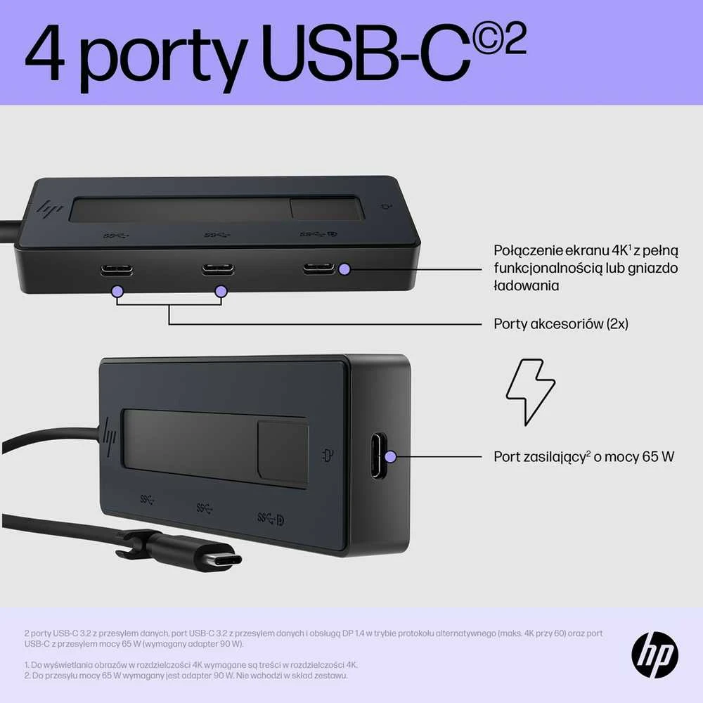 Hewlett Packard (HP) HP 4K USB-C kelių prievadų šakotuvas
