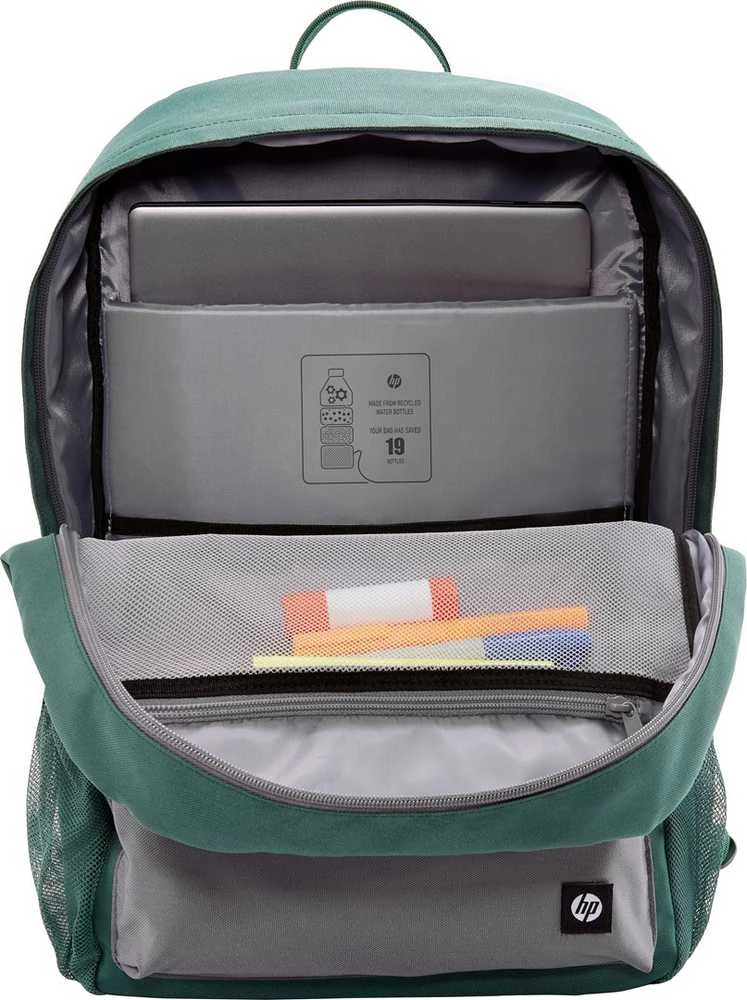 Hewlett Packard (HP) HP Campus 15.6 Backpack - 17 Liter Capacity - Žalias, Light Pilkas