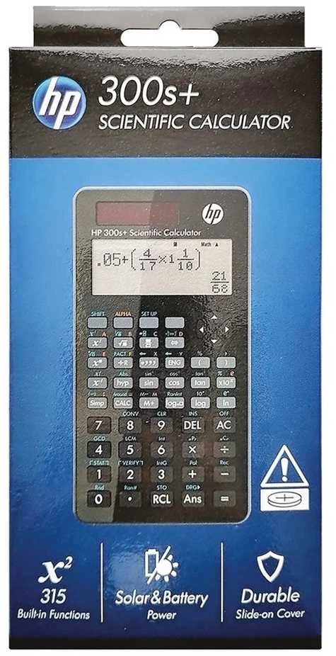 Hewlett Packard (HP) HP mokslinis skaičiuotuvas HP 300SPLUS/INT BX, 315 funkcijų, 155x84x20mm, juodas