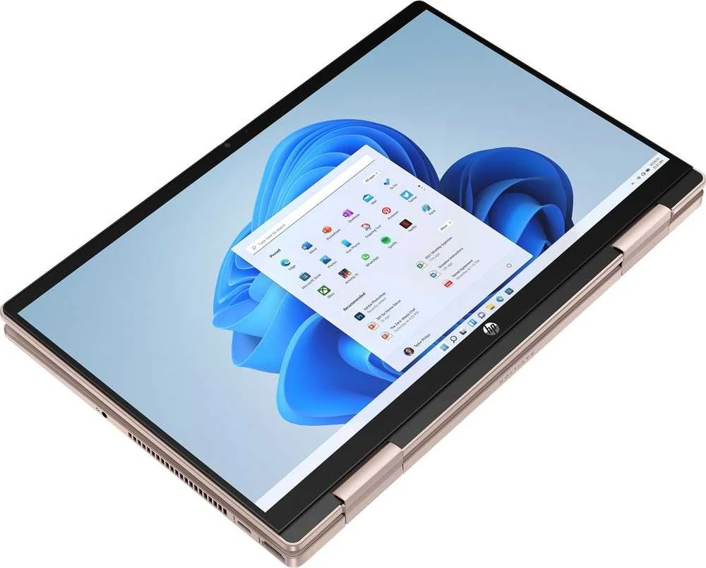HP Pavilion x360 2-in-1 Nešiojamas kompiuteris 14-ek2000ny - Core 5-120U, 16GB, 512GB SSD, 14 FHD 300-nit Touch, 5MP cam, US klaviatūra su pašvietimu, 43Wh, Pale golden rose, Win 11 Home, 1 metai