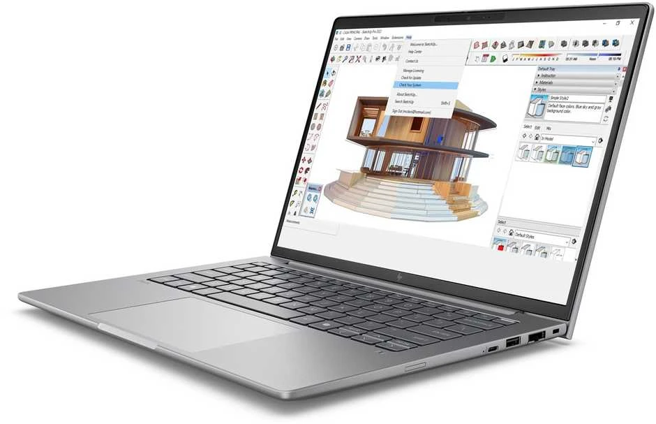 Nešiojamas kompiuteris Hewlett Packard (HP) HP ZBook 8 G1i Intel Core Ultra 7 255H Mobili darbo stotis 35,6 cm (14") WUXGA 16 GB DDR5-SDRAM 1 TB SSD NVIDIA RTX 500 Ada Wi-Fi 7 (802.11be) Windows 11 Pro AI darbo stotis, AI asmeninis kompiuteris Sidabrinis