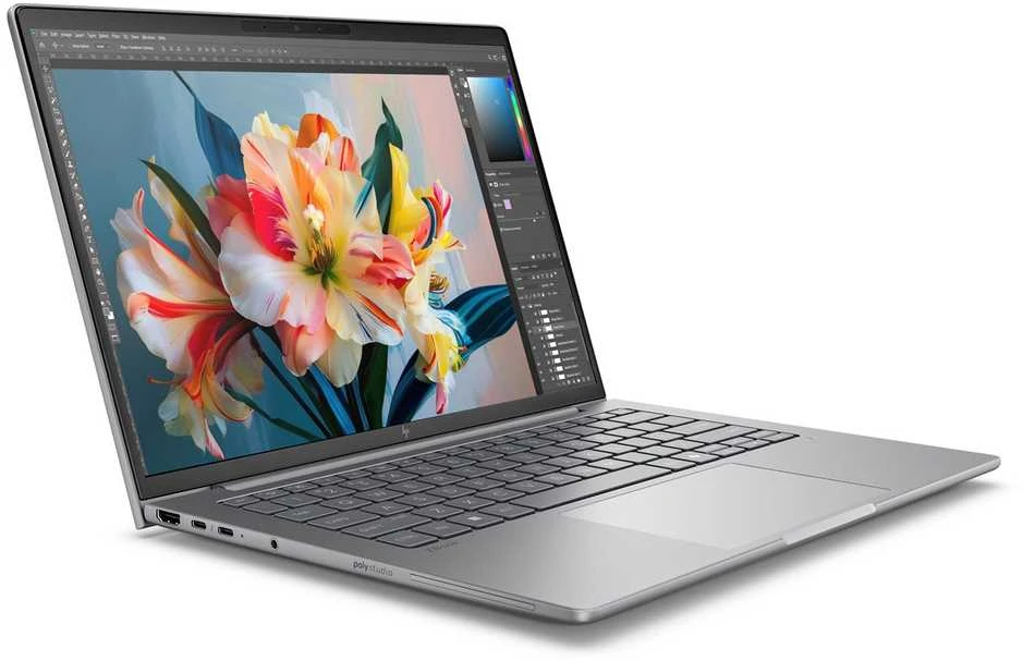 Nešiojamas kompiuteris Hewlett Packard (HP) HP ZBook 8 G1i Intel Core Ultra 7 255H Mobili darbo stotis 35,6 cm (14") WUXGA 16 GB DDR5-SDRAM 1 TB SSD NVIDIA RTX 500 Ada Wi-Fi 7 (802.11be) Windows 11 Pro AI darbo stotis, AI asmeninis kompiuteris Sidabrinis