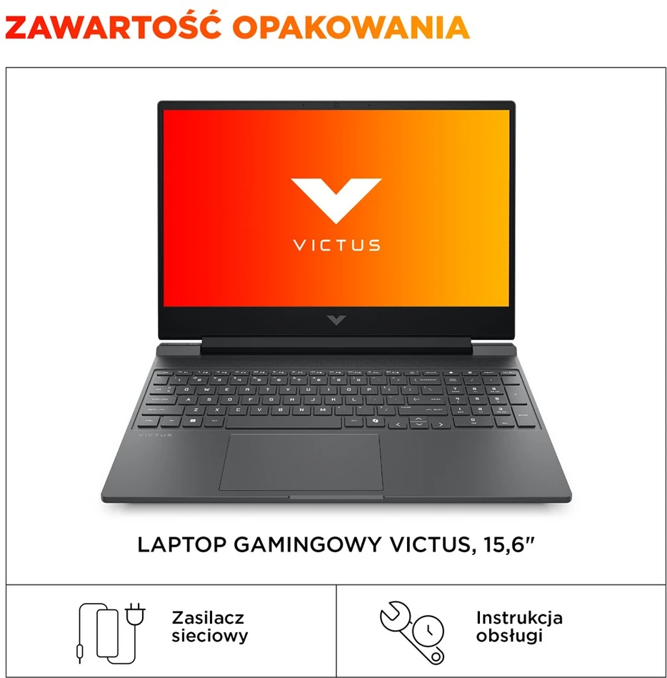 Nešiojamas kompiuteris Hewlett Packard (HP) HP Victus Gaming 15-fa2246nw Intel® Core™ i5-13420H nešiojamasis kompiuteris 15,6" Full HD 16 GB DDR4-SDRAM 512 GB SSD NVIDIA GeForce RTX 3050 Wi-Fi 6E (802.11ax) Windows 11 Home Juodas