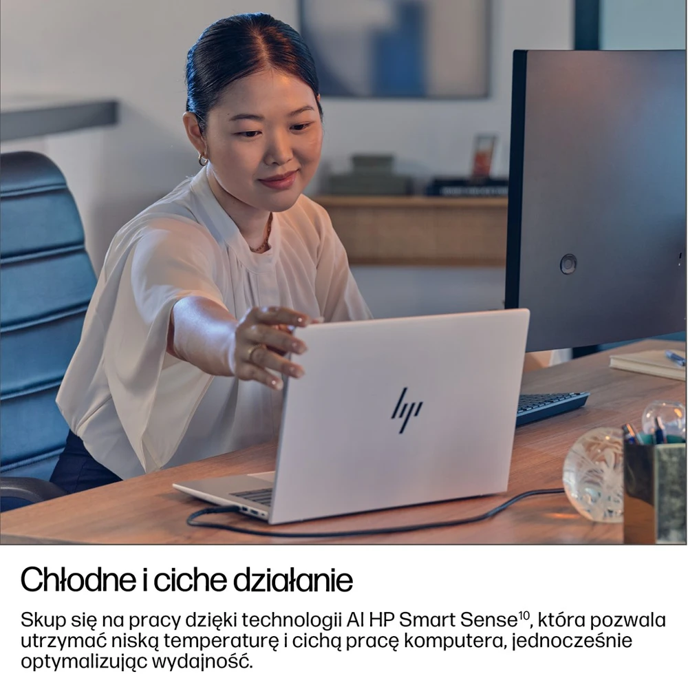 Hewlett Packard (HP) HP EliteBook 8 G1i AI Intel Core Ultra 7 255U Nešiojamas kompiuteris 35.6 cm (14") WUXGA 32 GB DDR5-SDRAM 512 GB SSD Wi-Fi 6E (802.11ax) Windows 11 Pro AI PC Sidabrinis