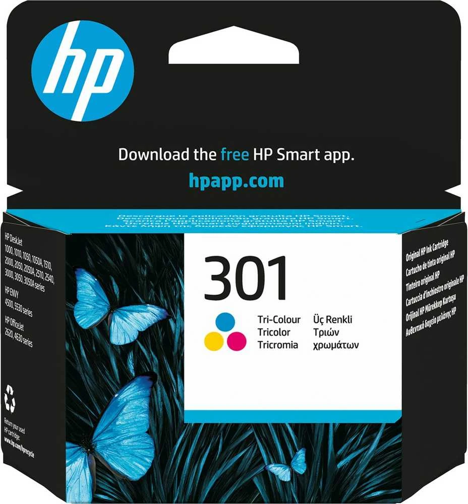 Hewlett Packard (HP) HP 301 rašalo kasetė spalvotam DeskJet 1050 2050 daugiafunkciam spausdintuvui Spausdintuvas