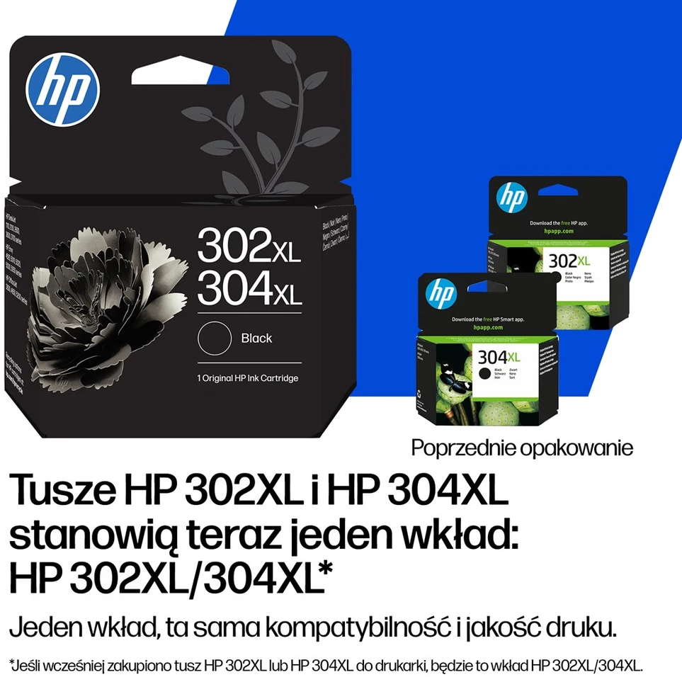 HP 302/ 304 juoda B7RT7AE
