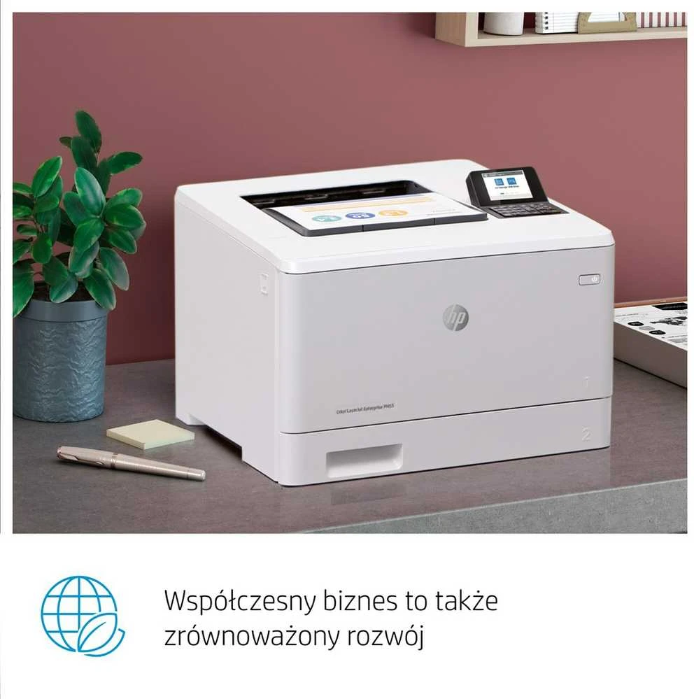 Hewlett Packard (HP) HP Color LaserJet Enterprise M455dn Spausdintuvas - A4 Color lazerinis, Spausdinimas, Automatinis dokumentų tiektuvas, Auto-Duplex, LAN, 27psl., 900-4800 puslapių per mėn.