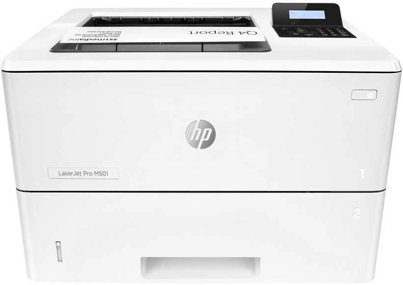 Hewlett Packard (HP) HP LaserJet Pro M501dn Spausdintuvas - A4 Mono lazerinis, Spausdinimas, Automatinis dokumentų tiektuvas, Auto-Duplex, LAN, 43ppm, 1500-6000 puslapių per mėnesį (pakeičia P3015dn)