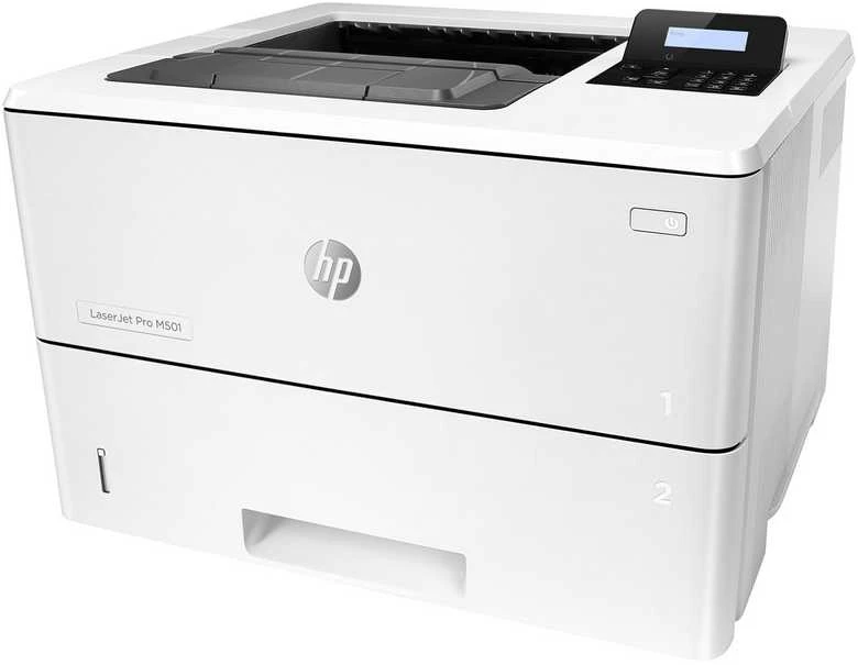 Hewlett Packard (HP) HP LaserJet Pro M501dn Spausdintuvas - A4 Mono lazerinis, Spausdinimas, Automatinis dokumentų tiektuvas, Auto-Duplex, LAN, 43ppm, 1500-6000 puslapių per mėnesį (pakeičia P3015dn)