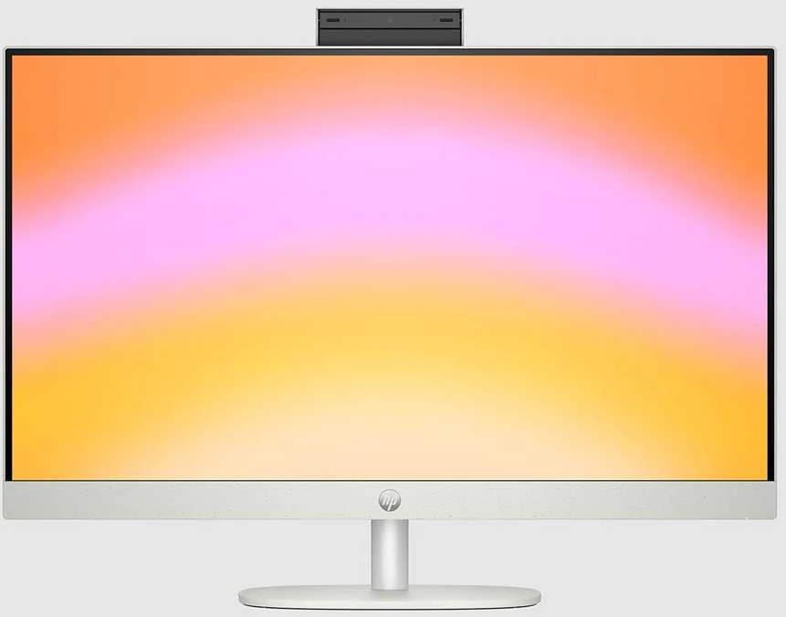 Hewlett Packard (HP) HP 27-cr0232nw AMD Ryzen™ 5 7520U 68,6 cm (27") 1920 x 1080 pikselių „viskas viename“ asmeninis kompiuteris 16 GB LPDDR5-SDRAM 512 GB SSD „Windows 11 Home“ „Wi-Fi 6“ (802.11ax) Baltas