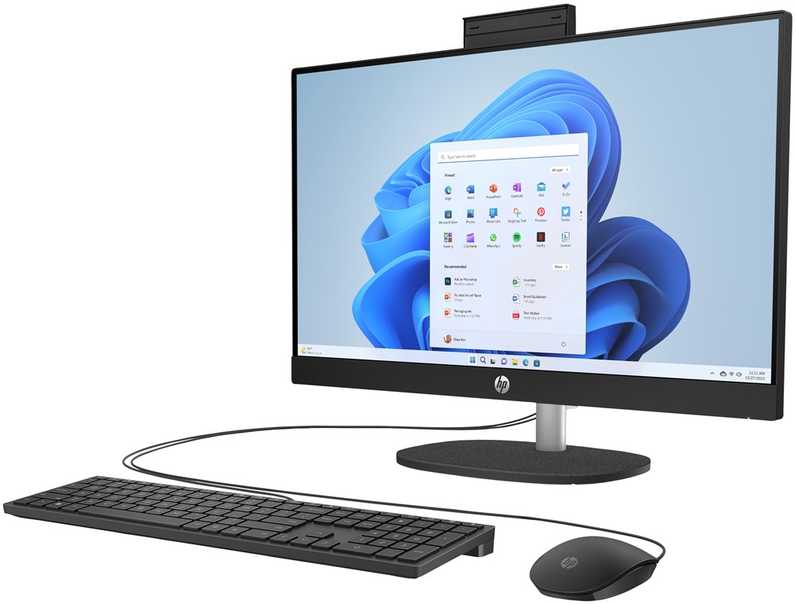 Stacionarus kompiuteris Hewlett Packard (HP) HP 24-cr0332nw AMD Ryzen™ 7 7730U 60,5 cm (23,8 colio) 1920 x 1080 pikselių „viskas viename“ asmeninis kompiuteris 16 GB DDR4-SDRAM 512 GB SSD „Windows 11 Home“ „Wi-Fi 6“ (802.11ax) Baltas