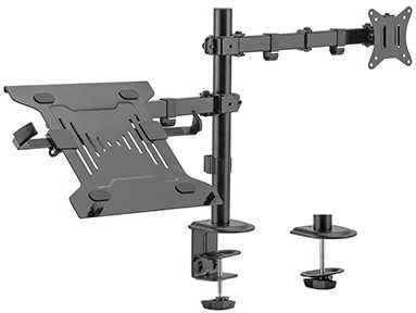 Hismart 17”-32” monitoriaus ir 10”-15.6” nešiojamo kompiuterio laikiklis