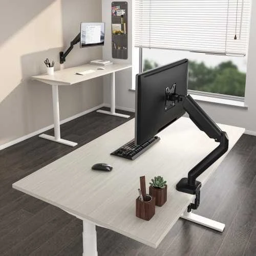 Hismart 17“-32“ monitoriaus spyruoklinis laikiklis, juodas