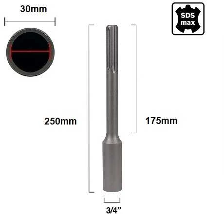 Hismart Sds-max Kaltas Įžeminimo Strypams, 19.05mm