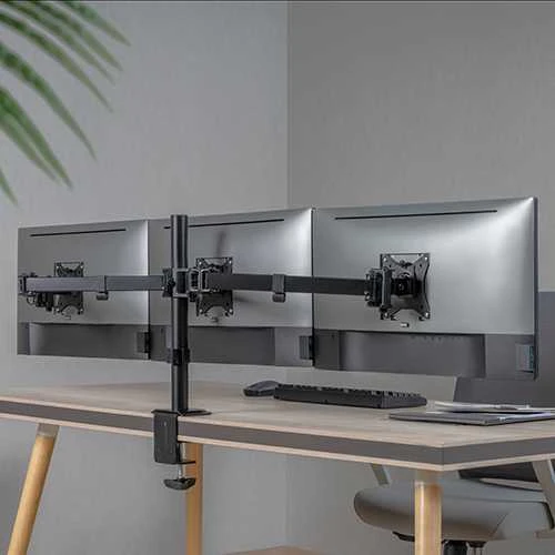 Hismart Trijų 17”-27” monitorių laikiklis