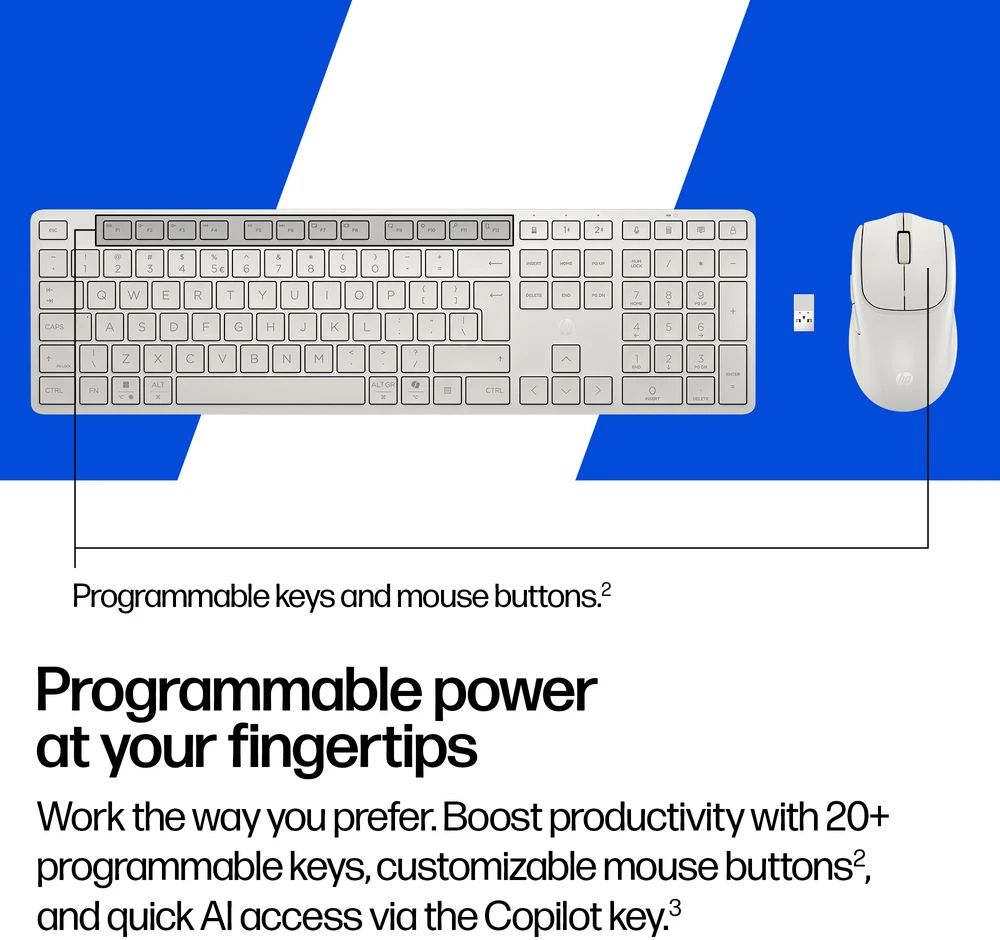 HP Multi-Device Dual-Mode Klaviatūra ir pelė Combo 495C