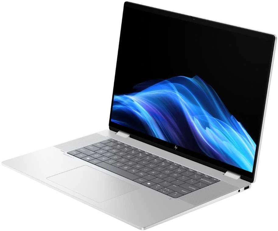 HP OmniBook X Flip 16-BE0003 AMD Ryzen™ 5 220 512GB SSD 8GB 16" (1920x1200) TOUCHSCREEN WIN11 METEOR Sidabrinis Backlit Keyboard (Atnaujinta)