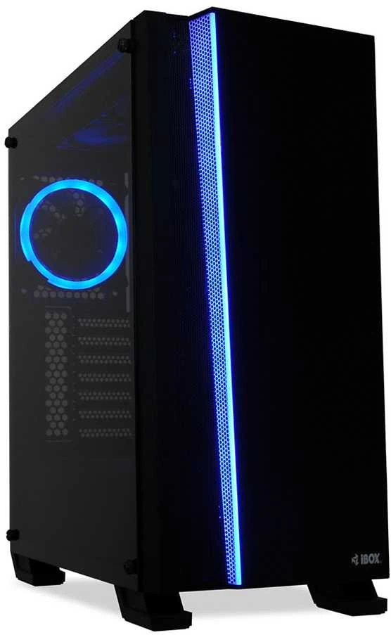 Housing IBOX WIZARD 4 GAMING OW4 (ATX, juodos spalvos)