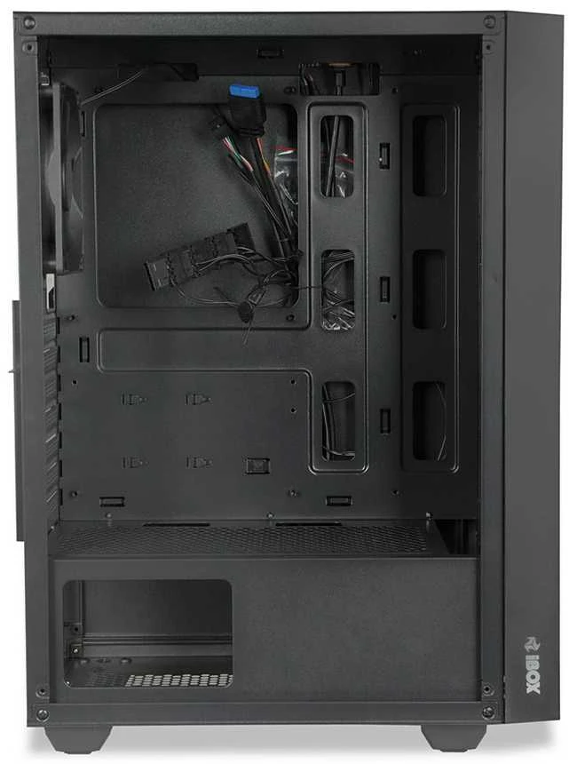 Kompiuterio Korpusas - iBox CETUS 903 Midi Tower Micro ATX/ATX, 29cm GPU, 16cm CPU Aušintuvas, Juodas