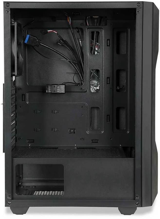 Kompiuterio Korpusas - iBox CETUS 908 Midi Tower ATX, 7 Diskai, Antipirštinis Filtras Juodas