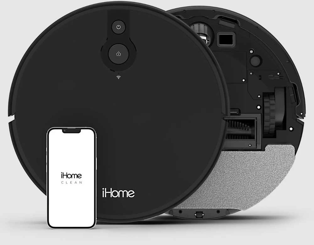 iHome iHRV10Y-BLK AutoVac Eclipse Robotas Dulkių Siurblys, Juodas