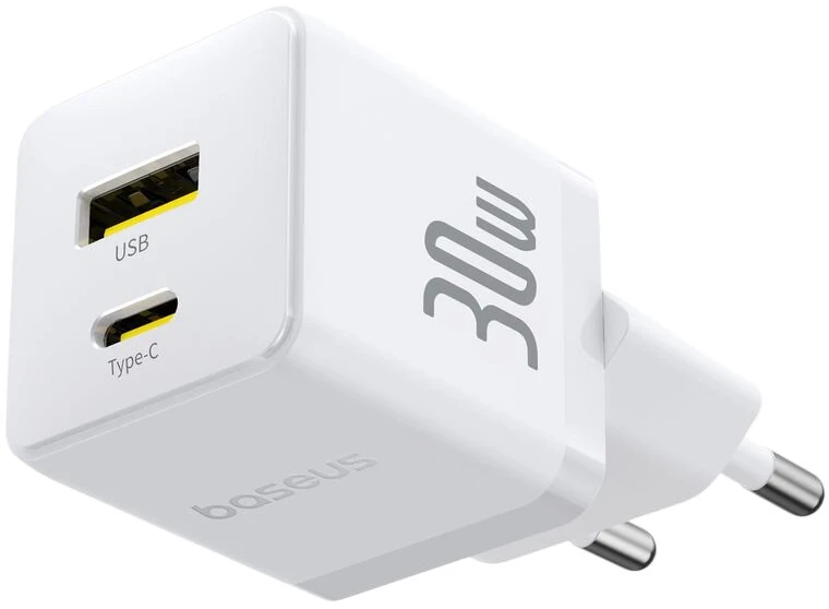 Baseus Palm 30W USB-C USB-A - balta