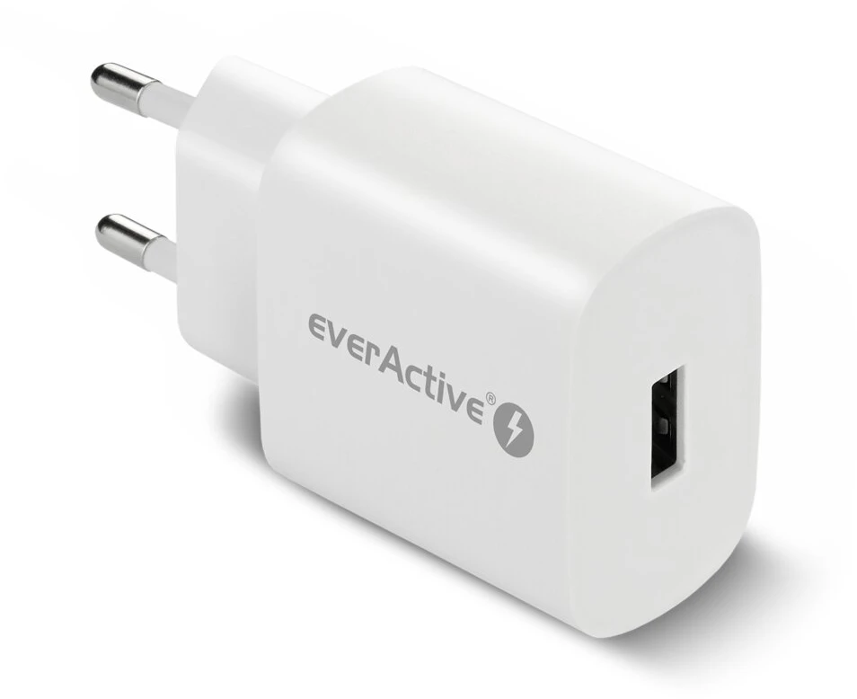Įkroviklis - everActive SC-250Q 18W Greitas Įkrovimas 3.0 USB Įkroviklis, Balta