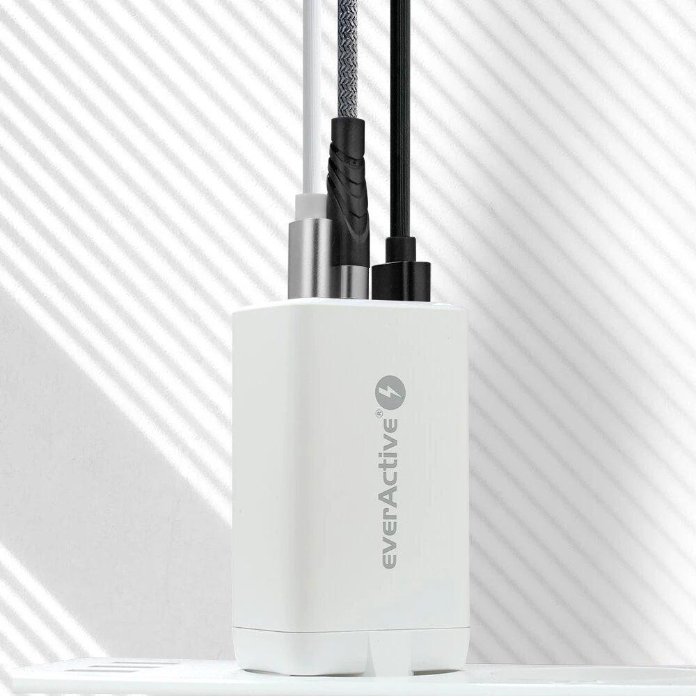 everActive 5-20V USB QC 3.0 ir USB-C PD PPS QC4+ 65W GaN įkroviklis SC-650Q