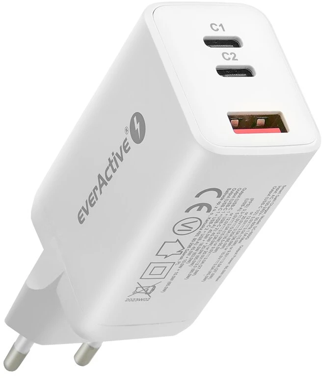 everActive 5-20V USB QC 3.0 ir USB-C PD PPS QC4+ 65W GaN įkroviklis SC-650Q