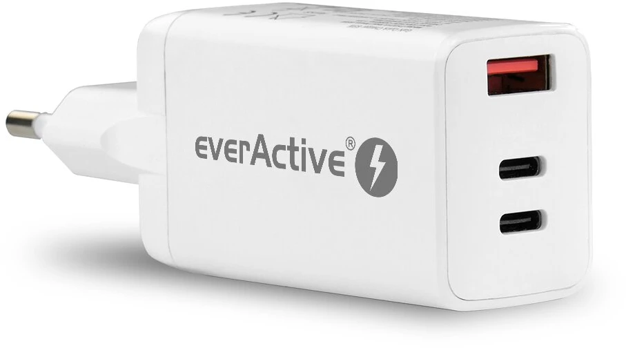 everActive 5-20V USB QC 3.0 ir USB-C PD PPS QC4+ 65W GaN įkroviklis SC-650Q