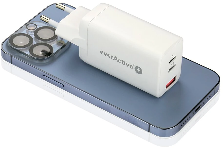 everActive 5-20V USB QC 3.0 ir USB-C PD PPS QC4+ 65W GaN įkroviklis SC-650Q