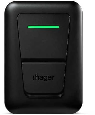 EVCS Hager witty one 11kW 3f RFID Bluetooth charging station with T2 socket